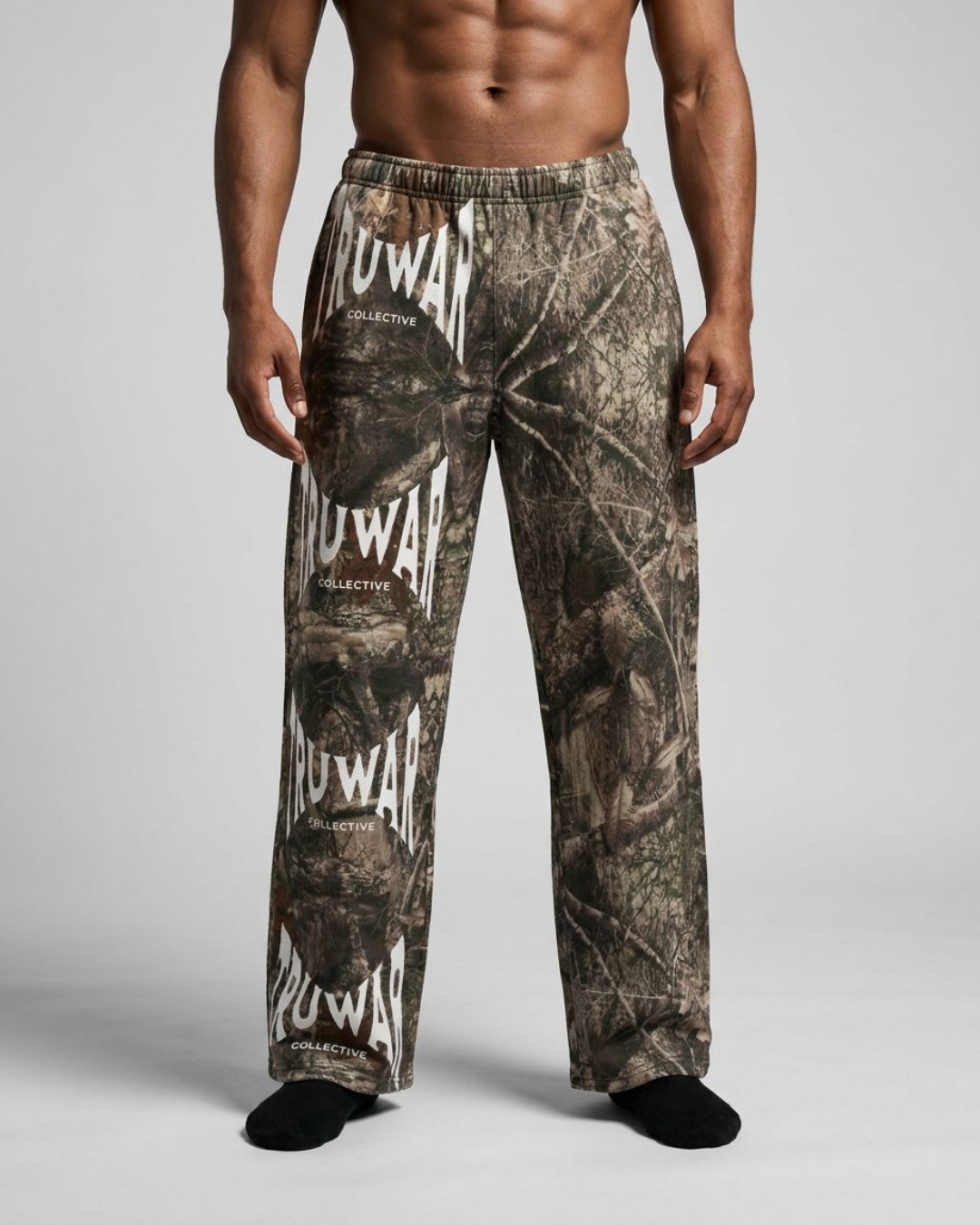 TRUWAR Collective Graphic Camo Sweatpants – Desert Moss